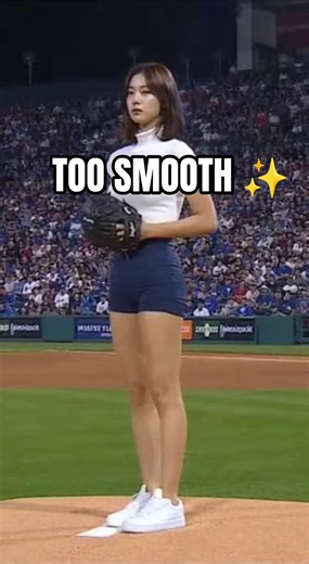 She's NOT a model... 😳⚾ #shorts