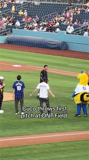 Cuco throws first pitch at ONT Field — full recap