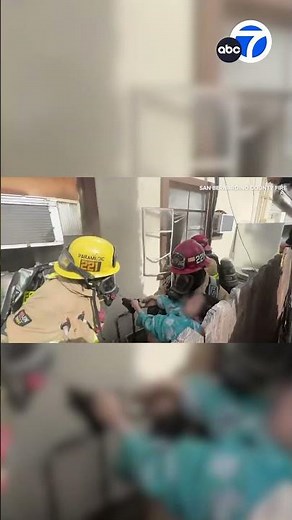 Firefighters rescue young girl from burning home in San Bernardino