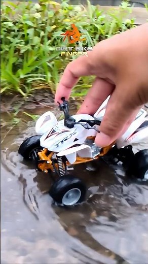 Mini ATV Honda TRX & Suzuki Quad Racer Flood Battle! Insane Mud Splash Action! #shorts #ATV #OffRoad