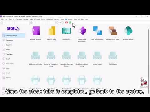 SQL Inventory - Stock Adjustment