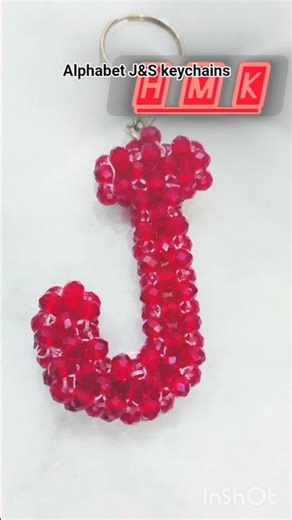 Handmade keychain ideas(How to make Alphabet keychains ideas)[Alphabet J&s keychain idea] #keychain