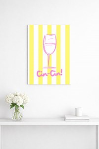 Cin Cin Cocktail Poster | Italienisch Sommer Barwagen Kunst (Digitaler Download) - Etsy.de