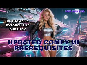 Comfy UI Install with Python 3.13, Pytorch 2.10 and CUDA 13.0 on Runpod