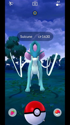 Catching a LEGENDARY Suicune CP 1630! 💧 Pokémon GO Gameplay #Shorts