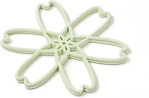 iPROTECT - Stack Expert | Multi-Purpose BPA-Free Silicone Pans & Pots Protector. Set of 2. Trivets for All Cookware Sizes, Protects Coating & Scratches, Dishwasher Safe (Pistachio Green, L)