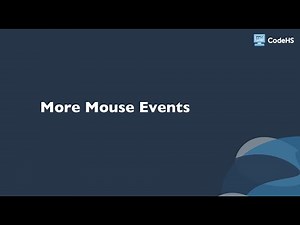 More Mouse Events