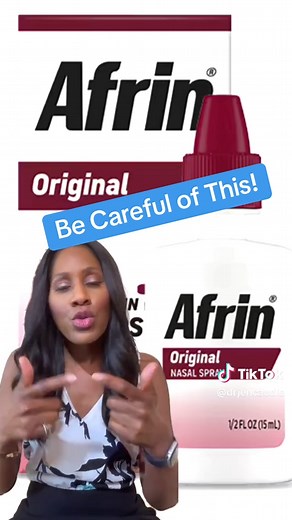 Be Careful of Afrin Nasal Spray Usage