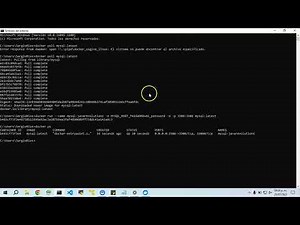 Instalación y Configuración de Servidor MySQL en Docker.