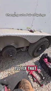 Changing Springs on a Enclosed Trailer