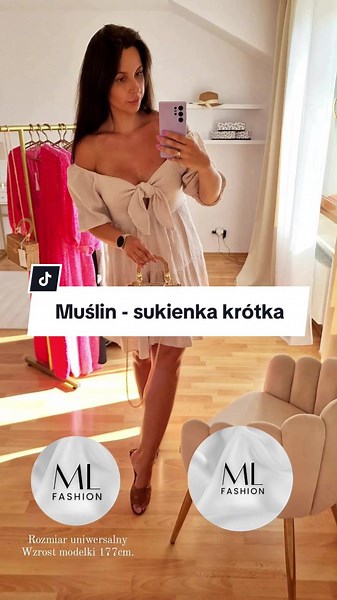 Ig : ml.fashion.pl 🌸 Rozmiar uniwersalny🛍️ #skleponline #zakupy #sukienka #muslin