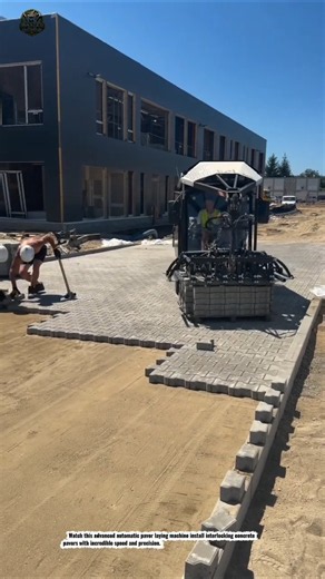 Automatic Paver Block Laying Machine | Fastest Brick Paving Technology Ever!