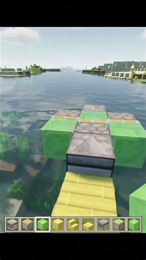 Building a Motor Boat in Minecraft #Shorts