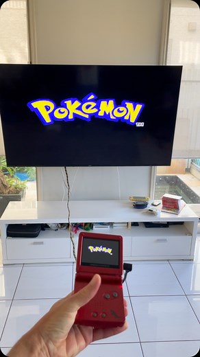 gameboycustom on Instagram: "Playing Pokemon Ruby on the big screen"