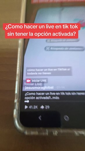 Cómo hacer un live en TikTok sin opción activada