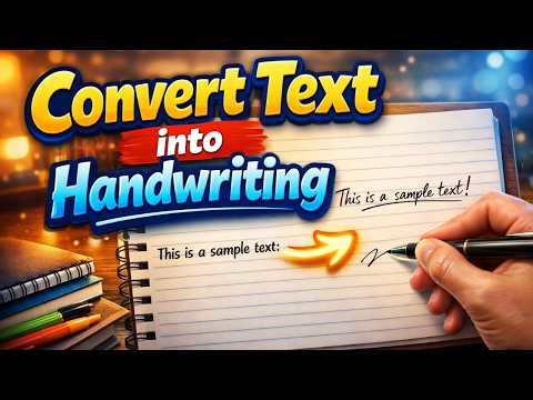 How to Convert Text into Handwriting | Create Realistic Handwritten Notes Easily