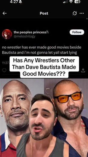 A lot of wrestlers have been in great movies. #wrestlersturnedactors #wrestlers #movies #actors #davebautista | Moviereviewmanmanman