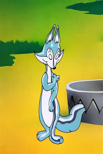 The red fox lifted the trap and put its own tail into it #fyp #cartoon #funnyvidos #foryou #usa