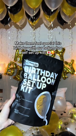 Helium Free Birthday Balloon Kits for Special Celebrations