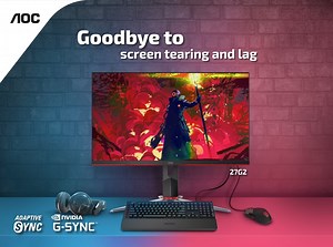 8.3K views | Complete your battlestation with a gaming monitor like the AOC 27G2. Equipped with Adaptive Sync and G-Sync Compatibility, you can wave goodbye to screen tearing and lag.  More info: https://au.aoc.com/ #AOCMonitor #AOCGaming | AGON by AOC | Facebook