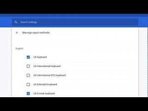Changing Keyboard Language on a Chromebook