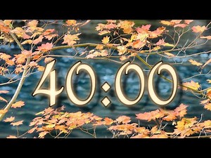 40 Minute Autumn Fall Timer with Calm Relaxing Music | Wind Chime Alarm