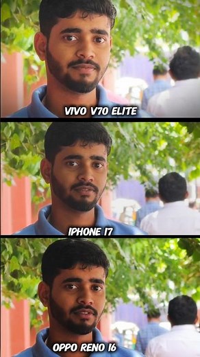 The Best Camera Phone Vivo V70 Elite Vs iPhone 17 vs oppo Reno 16 Photography Test Camera portrait