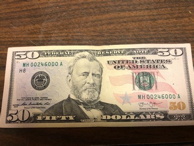 2013  $50 Star Note Low Serial Number  MH00246000A - 50 Dollar Bill VERY CRISP | eBay