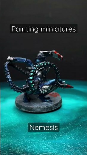 My first experience in painting miniatures. Nemesis board game.