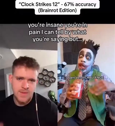 *Clock Strikes 12" - 67% accuracy (Brainrot Edition) you're insane you're in pain I can tell by what you're saying but... - iFunny