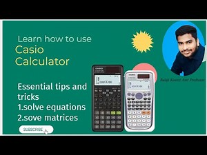 How to solve equations matrices by Casio calculator | How to use scientific calculator