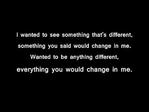 Acceptance Different lyrics