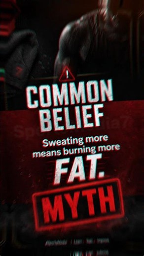 💧 SPORTS MYTH VS FACTbMany people believe that sweating more means they're burning more fat.