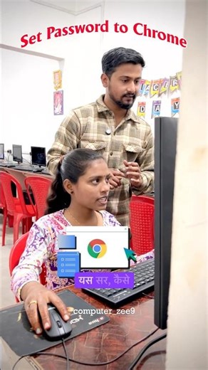 Set password to Google Chrome #shorts #computerzee9