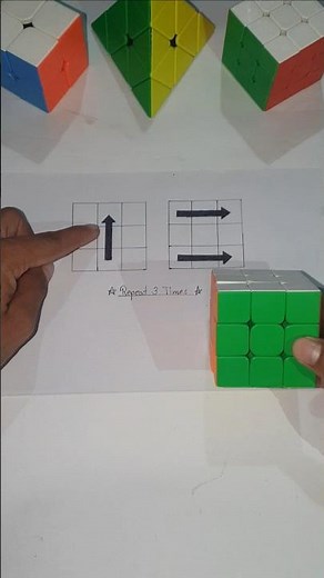 how to solve 3 by 3 Rubik's cube magic trick 🤯