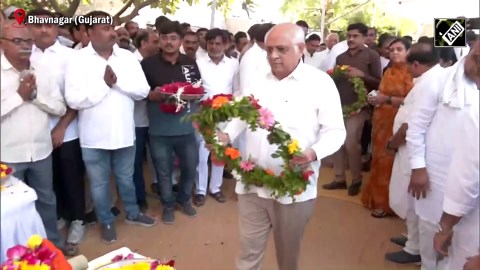 Pahalgam Terror Attack: Gujarat CM pays tribute to victims Sumit Parmar, Yatish Parmar in Bhavnagar