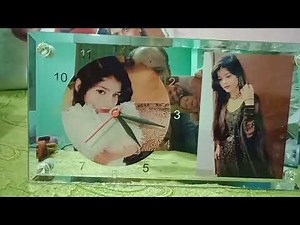 घड़ी पर फोटो कैसे प्रिंट करे HOW TO PRINT SUBLIMATION GLASS CLOCK& GLASS FRAME,#CUSTOMIZE #DESKCLOCK