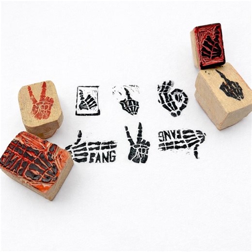 Custom Hand-carved Rubber Stamp – Logo, Illustration, Photo or Symbol - Etsy Canada