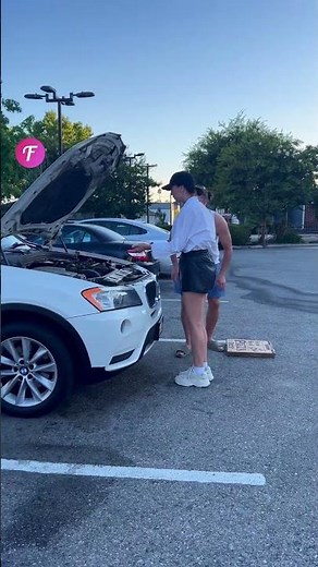 Kind Stranger's Parking Lot Assistance #shorts