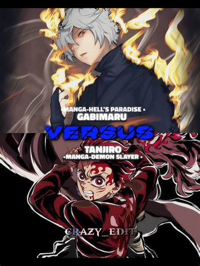 Gabimaru vs. Tanjiro Anime Fight Meme