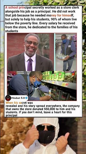 A school principal secretly worked as a store clerk alongside his job as a principal.