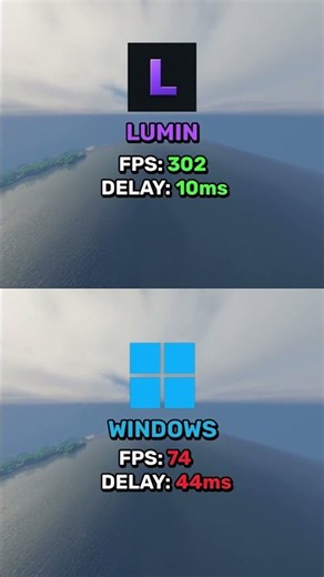 Minecraft FPS Boost With LuminApp #Shorts