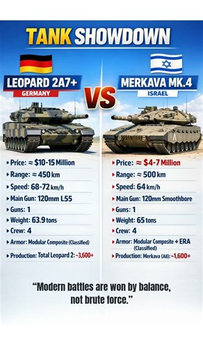 Leopard 2A7 🇩🇪 vs Merkava Mk.4 🇮🇱 | Battle of Modern Battle Tanks 💥🛡️