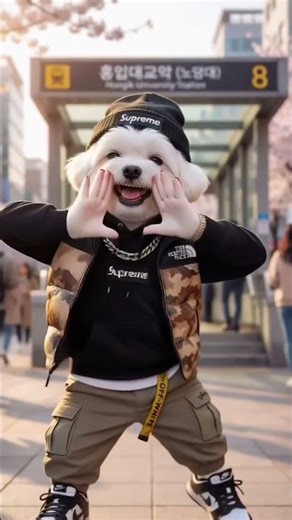 Funny Dog Dancing in the Street | Viral Cute Dog Dance#shortsfeed #dog