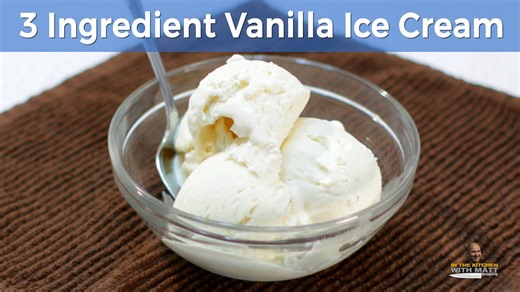 How to make ice cream | 3 ingredient vanilla ice cream | No machine