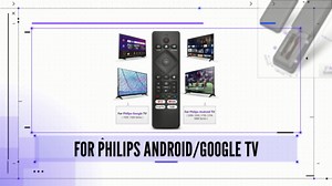 Replacement for Philips-Smart-TV-Remote-Control, Universal Smart Remote for Philips Android/Google TV