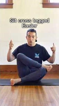 These drill will help you open your legs for a comfortable cross legged seat