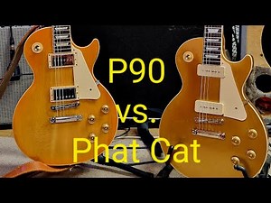 Gibson P90 vs Seymour Duncan Phat Cat - neck pickup comparison