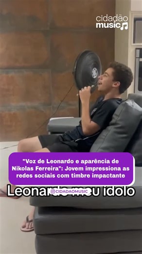 Cidadão Music on Instagram: "➡️Um talento vocal surpreendente tomou conta das redes sociais. O jovem cantor Arthur Fernandes tornou-se um dos assuntos mais comentados da internet ao publicar um vídeo onde interpreta “Um Sonhador”, sucesso imortalizado pela dupla Leandro & Leonardo. O que seria apenas mais um vídeo de karaokê caseiro transformou-se em um fenômeno viral devido à impressionante qualidade técnica do rapaz. Com um timbre grave, potente e carregado de emoção, Arthur entregou uma perfo