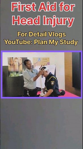 First Aid Steps for Head Injury : Bandaging #planmystudy